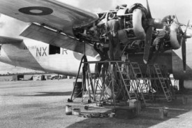 Inspecting the engines