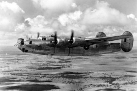 With radar extended in flight