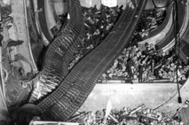 A view inside the rear turret