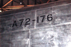 Aircraft now displays its original number May 2011