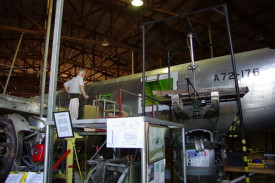 The re-skinning nearing completion in April 2011