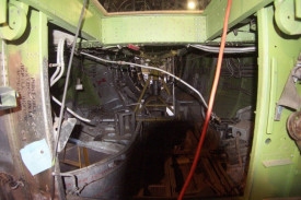 Looking towards the Bomb Aimer’s position